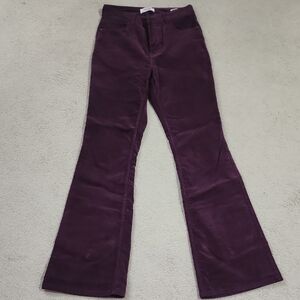 Wrangler High Rise Fierce Flare Pants - Deep Burgandy Wine Color. 6x34